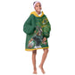 Rugby South Africa Champion Custom Kid Wearable Blanket Hoodie Springboks Mascot - African Pride