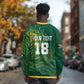 Rugby South Africa Champion Custom Long Sleeve Shirt Springboks Mascot - African Pride