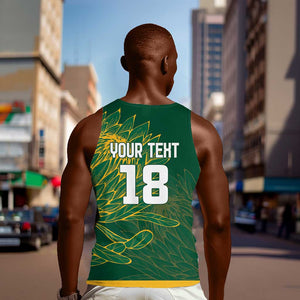 Rugby South Africa Champion Custom Men Tank Top Springboks Mascot - African Pride
