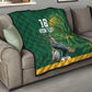 Rugby South Africa Champion Custom Quilt Springboks Mascot - African Pride
