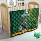 Rugby South Africa Champion Custom Quilt Springboks Mascot - African Pride