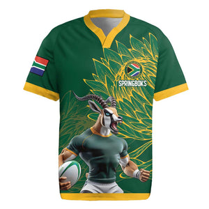 Rugby South Africa Champion Custom Rugby Jersey Springboks Mascot - African Pride