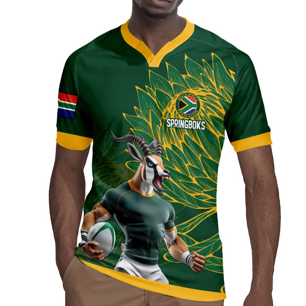 Rugby South Africa Champion Custom Rugby Jersey Springboks Mascot - African Pride
