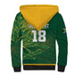 Rugby South Africa Champion Custom Sherpa Hoodie Springboks Mascot - African Pride