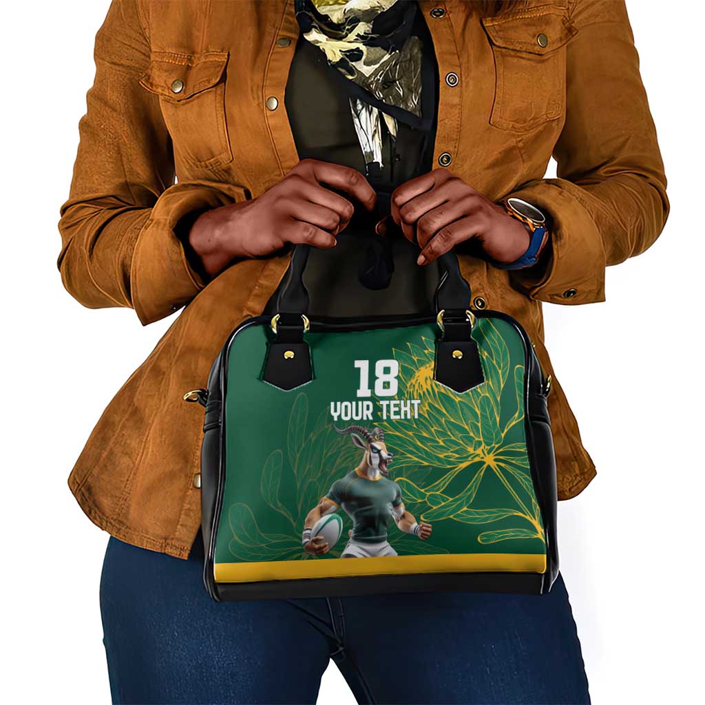 Rugby South Africa Champion Custom Shoulder Handbag Springboks Mascot - African Pride