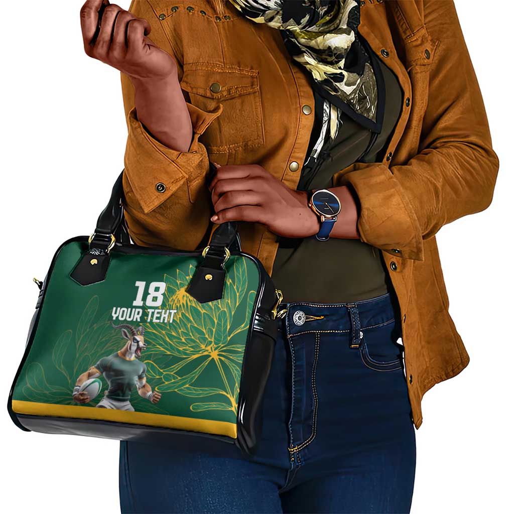 Rugby South Africa Champion Custom Shoulder Handbag Springboks Mascot - African Pride