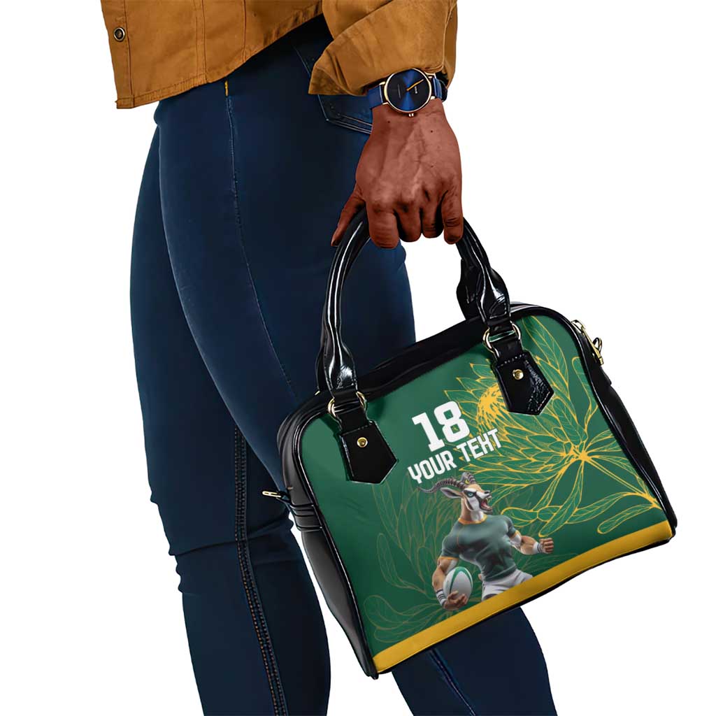 Rugby South Africa Champion Custom Shoulder Handbag Springboks Mascot - African Pride