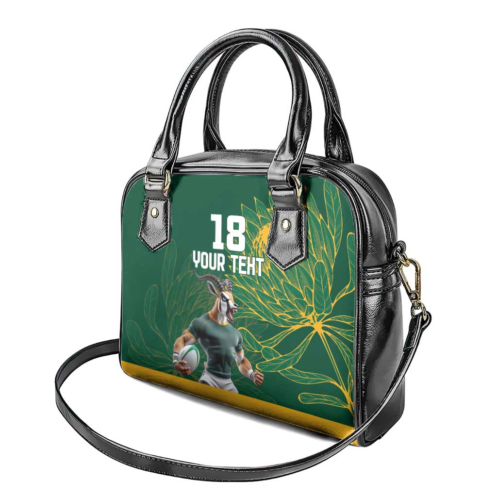 Rugby South Africa Champion Custom Shoulder Handbag Springboks Mascot - African Pride