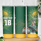 Rugby South Africa Champion Custom Skinny Tumbler Springboks Mascot - African Pride