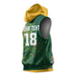 Rugby South Africa Champion Custom Sleeveless Hoodie Springboks Mascot - African Pride