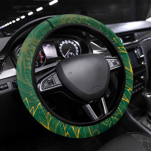 Rugby South Africa Champion Steering Wheel Cover Springboks Mascot - African Pride