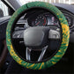 Rugby South Africa Champion Steering Wheel Cover Springboks Mascot - African Pride