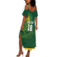 Rugby South Africa Champion Custom Summer Maxi Dress Springboks Mascot - African Pride