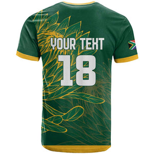 Rugby South Africa Champion Custom T shirt Springboks Mascot - African Pride