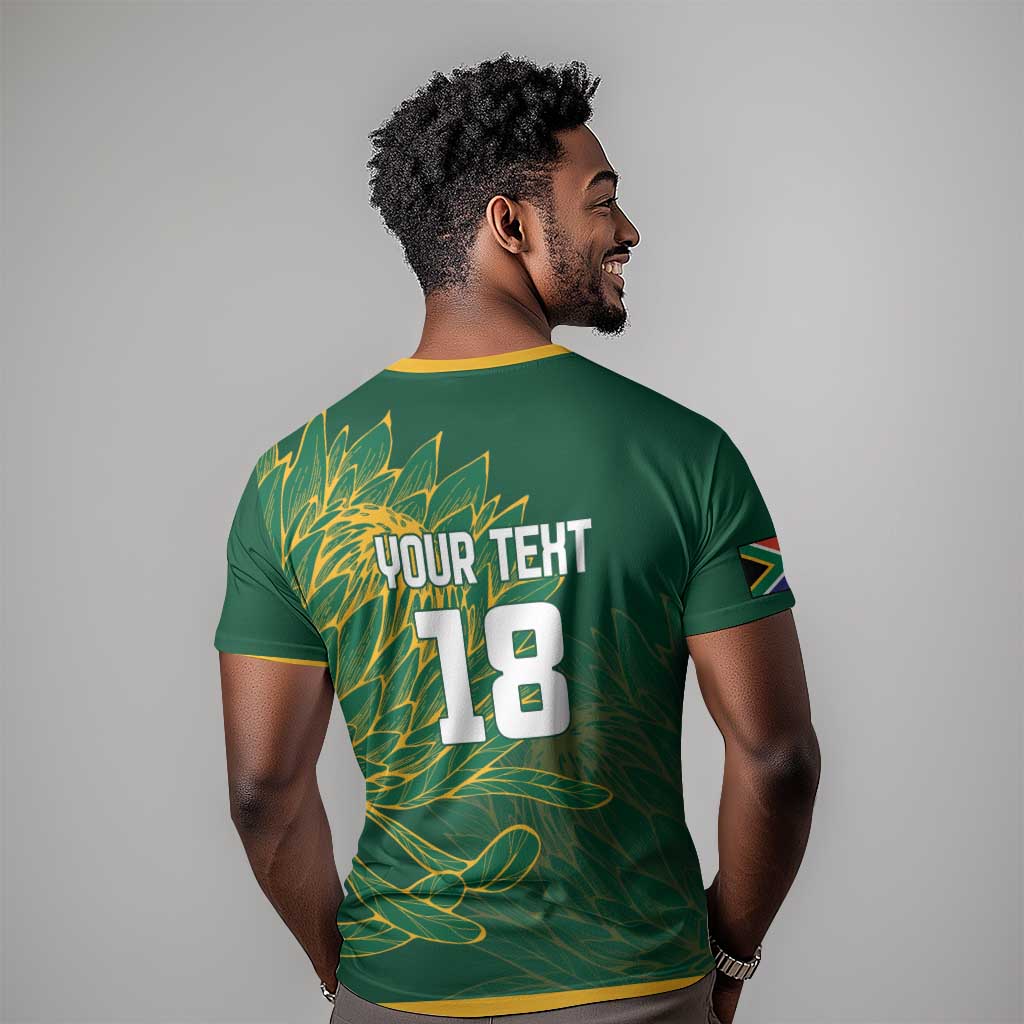 Rugby South Africa Champion Custom T shirt Springboks Mascot - African Pride