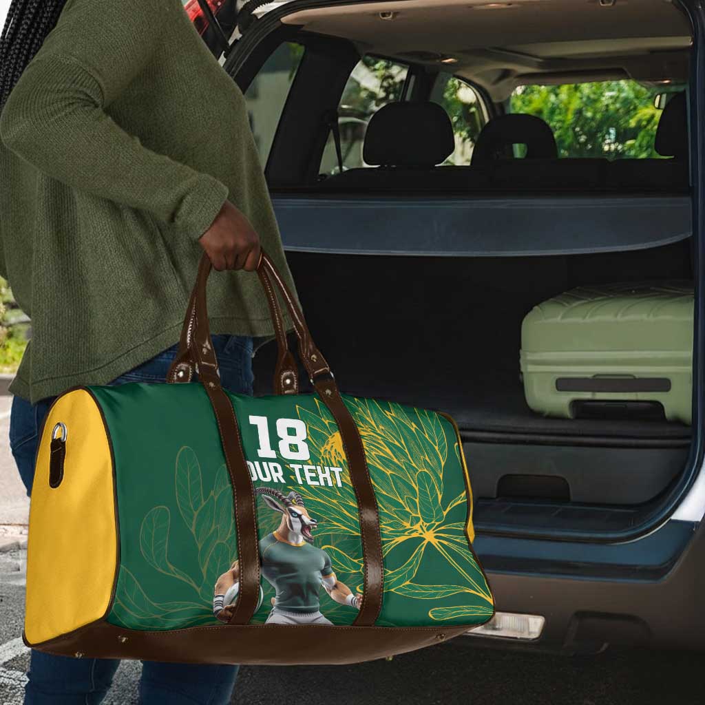 Rugby South Africa Champion Custom Travel Bag Springboks Mascot