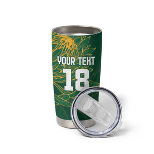 Rugby South Africa Champion Custom Tumbler Cup Springboks Mascot - African Pride