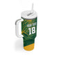 Rugby South Africa Champion Custom Tumbler With Handle Springboks Mascot - African Pride