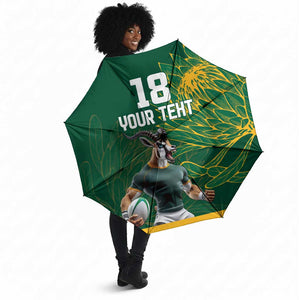 Rugby South Africa Champion Custom Umbrella Springboks Mascot