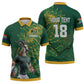 Rugby South Africa Champion Custom Zipper Polo Shirt Springboks Mascot
