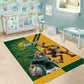 South Africa Australia Rugby Champion Personalized Area Rug Springboks Wallabies Mascot - African Pride