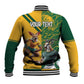 South Africa Australia Rugby Champion Personalized Baseball Jacket Springboks Wallabies Mascot - African Pride
