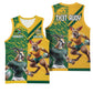 South Africa Australia Rugby Champion Personalized Basketball Jersey Springboks Wallabies Mascot - African Pride
