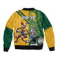 South Africa Australia Rugby Champion Personalized Bomber Jacket Springboks Wallabies Mascot - African Pride