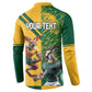 South Africa Australia Rugby Champion Personalized Button Sweatshirt Springboks Wallabies Mascot