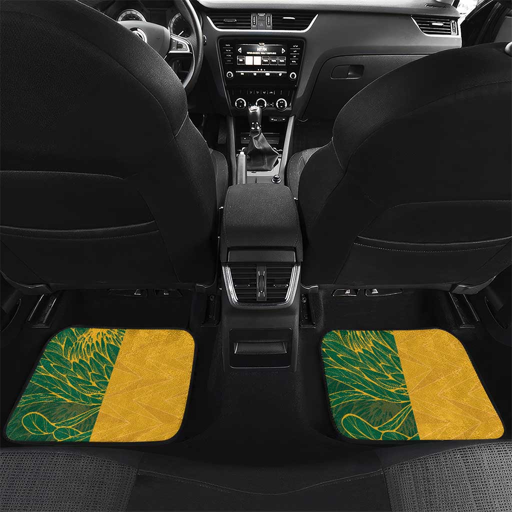 South Africa Australia Rugby Champion Personalized Car Mats Springboks Wallabies Mascot - African Pride