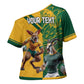 South Africa Australia Rugby Champion Personalized Cross Shoulder Shirt Springboks Wallabies Mascot