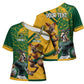 South Africa Australia Rugby Champion Personalized Cross Shoulder Shirt Springboks Wallabies Mascot