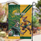 South Africa Australia Rugby Champion Personalized Garden Flag Springboks Wallabies Mascot - African Pride