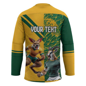 South Africa Australia Rugby Champion Personalized Hockey Jersey Springboks Wallabies Mascot