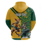 South Africa Australia Rugby Champion Personalized Hoodie Springboks Wallabies Mascot - African Pride