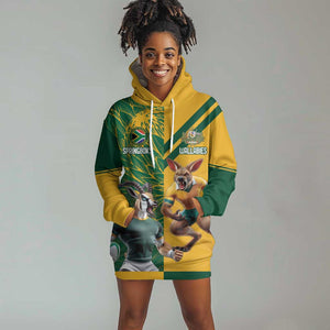South Africa Australia Rugby Champion Personalized Hoodie Dress Springboks Wallabies Mascot - African Pride