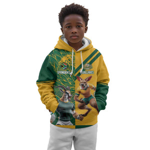 South Africa Australia Rugby Champion Personalized Kid Hoodie Springboks Wallabies Mascot - African Pride