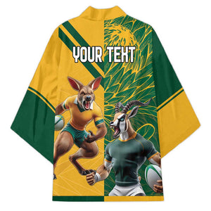 South Africa Australia Rugby Champion Personalized Kimono Springboks Wallabies Mascot