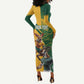 South Africa Australia Rugby Champion Personalized Long Sleeve Bodycon Dress Springboks Wallabies Mascot - African Pride