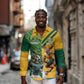 South Africa Australia Rugby Champion Personalized Long Sleeve Button Shirt Springboks Wallabies Mascot - African Pride