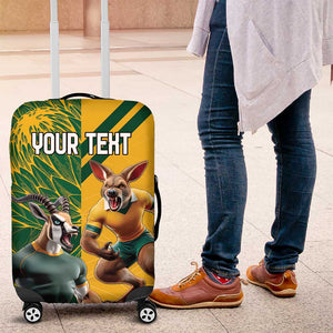 South Africa Australia Rugby Champion Personalized Luggage Cover Springboks Wallabies Mascot - African Pride