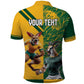 South Africa Australia Rugby Champion Personalized Polo Shirt Springboks Wallabies Mascot - African Pride