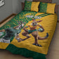 South Africa Australia Rugby Champion Personalized Quilt Bed Set Springboks Wallabies Mascot - African Pride