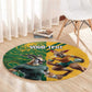 South Africa Australia Rugby Champion Personalized Round Carpet Springboks Wallabies Mascot - African Pride