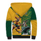South Africa Australia Rugby Champion Personalized Sherpa Hoodie Springboks Wallabies Mascot - African Pride