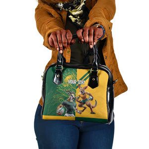 South Africa Australia Rugby Champion Personalized Shoulder Handbag Springboks Wallabies Mascot - African Pride