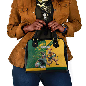 South Africa Australia Rugby Champion Personalized Shoulder Handbag Springboks Wallabies Mascot - African Pride