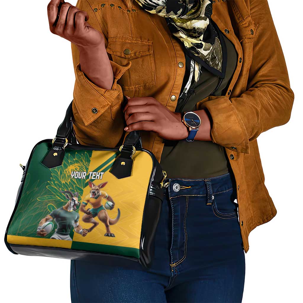 South Africa Australia Rugby Champion Personalized Shoulder Handbag Springboks Wallabies Mascot - African Pride