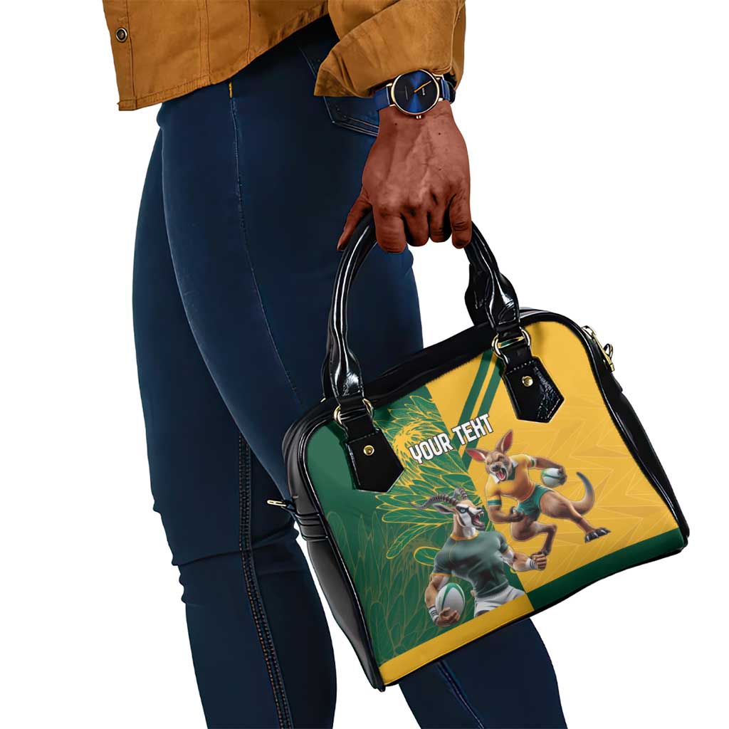 South Africa Australia Rugby Champion Personalized Shoulder Handbag Springboks Wallabies Mascot - African Pride