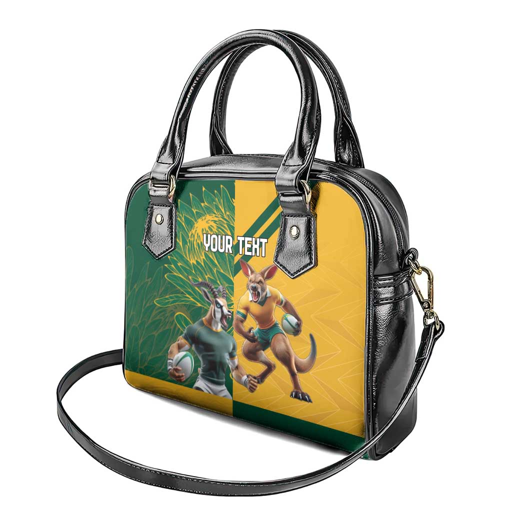 South Africa Australia Rugby Champion Personalized Shoulder Handbag Springboks Wallabies Mascot - African Pride
